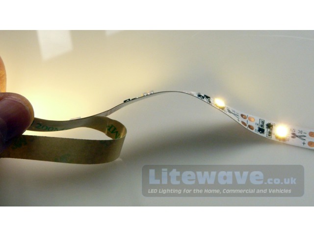 LED Strip is flexible and has cutting points at every LED